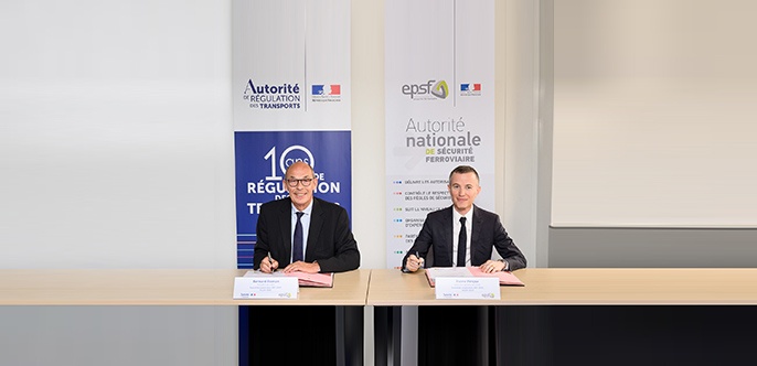Ouverture à la concurrence : l’Autorité de régulation des transports et l’Établissement public de sécurité ferroviaire renforcent leur coopération